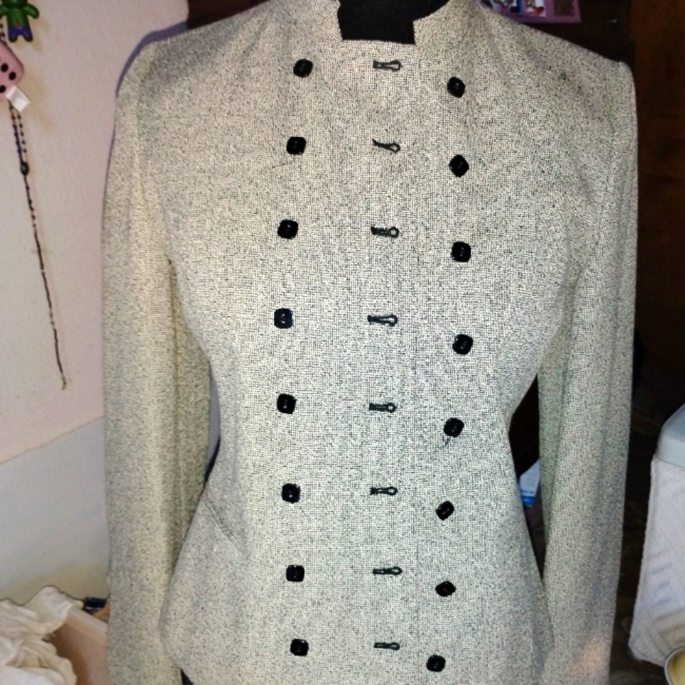 Larry Levine Tweed Suit Jacket